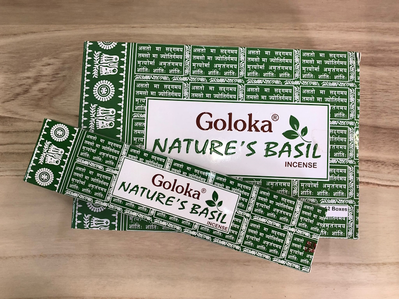 Incienso Goloka Natures Albahaca Basil